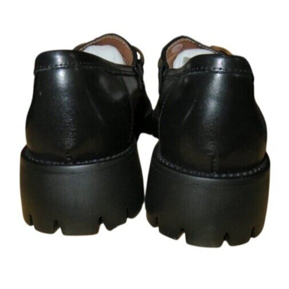 Beau Today Chain Embellished Patent 100% Calf Leather Chunky Loafers - Picture 5 of 9